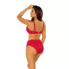 Dwuczęściowy kostium kąpielowy Self Alicante 3 czerwony tył